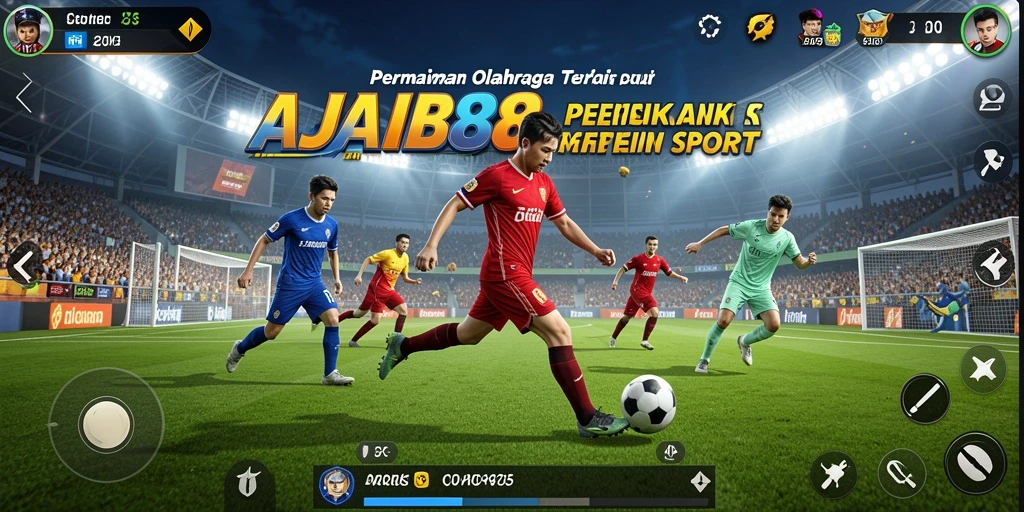 Tangkapan layar utama AJAIB88 menampilkan gameplay olahraga yang dinamis.