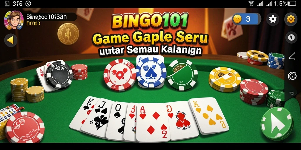 Tampilan gameplay BINGO101 yang seru dan interaktif.