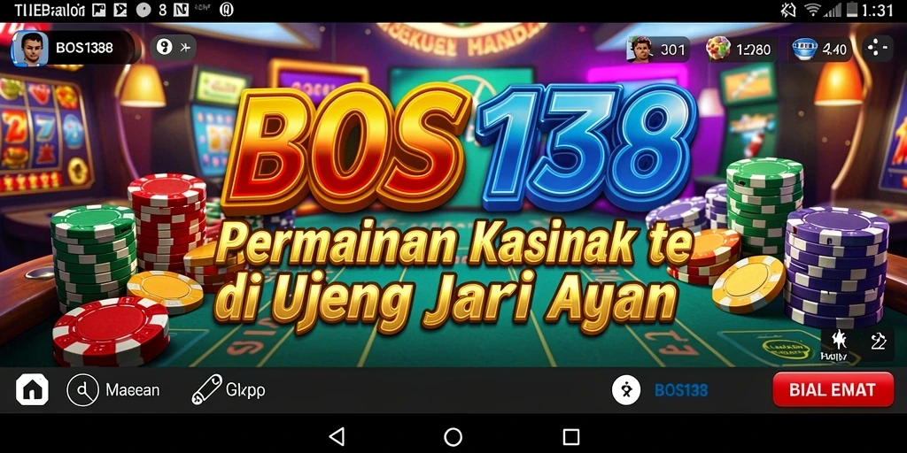 Tangkapan layar gameplay menarik di aplikasi Kasino.