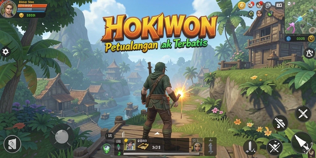 Tampilan menarik gameplay HOKIWON dalam dunia Open World.