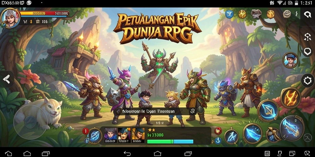 Tampilan gameplay menakjubkan dari IDX66 dengan aksen RPG yang mendalam.