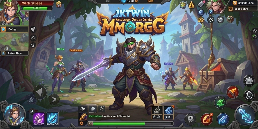 Screenshot gameplay JKTWIN yang menampilkan pertarungan seru.