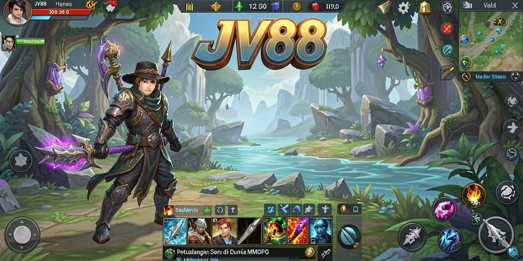 Tampilan gameplay JV88 yang menarik dan interaktif.