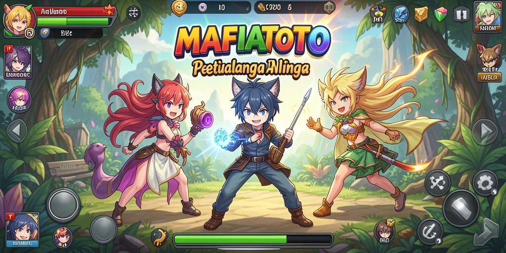 Gameplay seru MAFIATOTO dengan karakter Anime yang menarik.