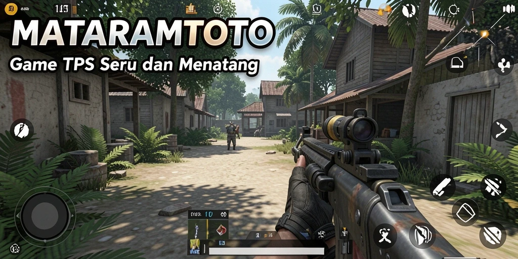Tangkapan layar gameplay seru dalam MATARAMTOTO dengan aksi tembak-menembak.