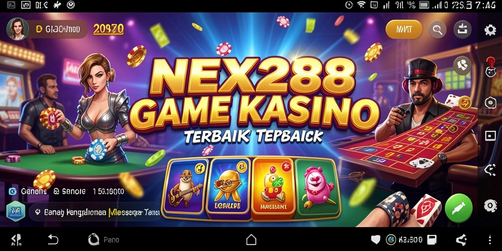 Tampilan gameplay menarik di NEX288 dengan grafis kasino terbaik.