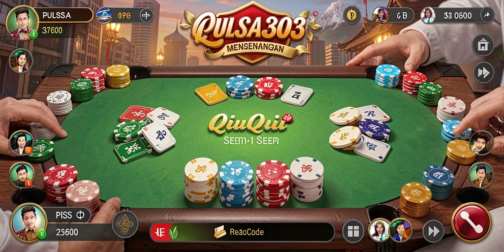 Tampilan saat bermain QiuQiu di PULSA303 yang intens.