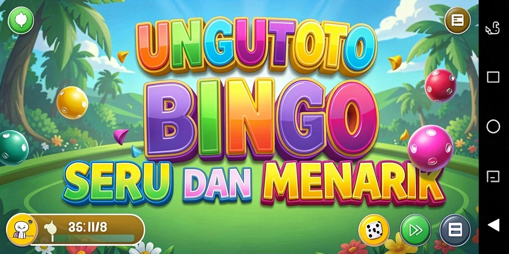 Tampilan seru dari gameplay Bingo di UNGUTOTO.