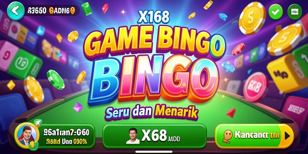 Tampilan gameplay seru X168 yang penuh dengan aksi bingo.