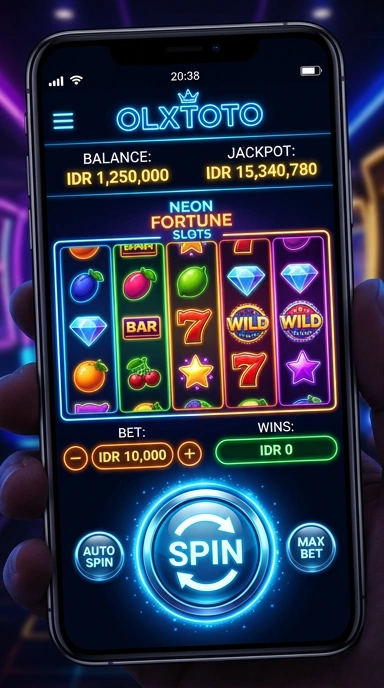 Tampilan utama aplikasi olxtoto menyenangkan dan informatif.